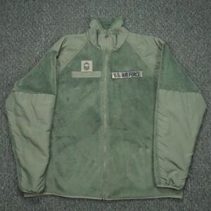 VINTAGE Peckham Jacket Mens Large Long Green Polartec Cold Weather US‎ Air Force